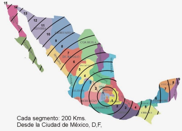 Mapa de envíos