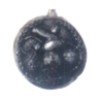medalla vaciada tamao 4 cm color negro.
