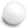 pelota antiestrs promocional (promotional stress ball) lisa color blanca