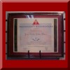 diploma Roma en placa de aluminio Anodizado de 175 mm x 250 mm, grabado con sus datos, en base de cristal, polister (polyester), o madera, con su logotipo impreso y o grabado