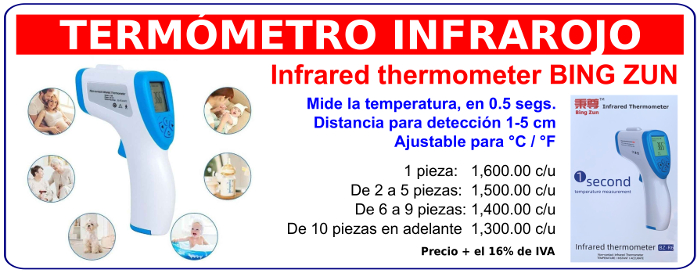 Termómetros infrarojo, costos