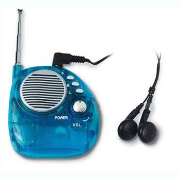 Radio fm portatil con audifonos promocionales, C02-0030
