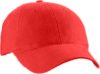 gorra bull denning nacional en color roja con broche de metal o contactel el bordado es de 5 x 5 cms aprox. (cachuchas y gorras publicitarias promocionales)