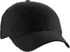 gorra gabardina para niño o adulto en color negra, con broche sujetador de plástico, el bordado es de 5 x 5 cms aprox. (cachuchas y gorras publicitarias promocionales)