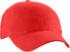 gorra gabardina para nio o adulto en color roja, con broche sujetador de plstico, el bordado es de 5 x 5 cms aprox. (cachuchas y gorras publicitarias promocionales)