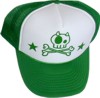 gorra malla nacional en color verde con broche sujetador de pl?stico tinta textil o inflatex. (cachuchas y gorras publicitarias promocionales)