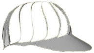 gorra visera tnel de viento (visera promocional) portavin en color gris, unitalla.