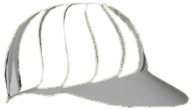 gorra visera t?nel de viento (visera promocional) portavin en color gris, unitalla.