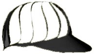gorra visera t?nel de viento (visera promocional) portavin en color negro, unitalla.
