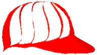 gorra visera tnel de viento (visera promocional) portavin en color rojo, unitalla.