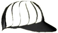 gorra visera tnel de viento (visera promocional) suela eva foami espumn en color negro, unitalla.