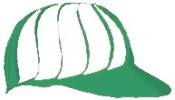 gorra visera t?nel de viento (visera promocional) suela eva foami espum?n en color verde, unitalla.