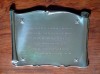 diploma Pergamino Elite Doble en placa de aluminio Anodizado de 175 mm x 250 mm, grabado con sus datos, en base de cristal, poli?ster (polyester), o madera, con su logotipo impreso y o grabado