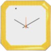 reloj de pared promocional cuadrado base de pl?stico, arillo cuadrado,mecanismo de cuarzo, cristal protector, caratula de estireno 24 cm, ?rea de impresi?n, di?metro: cuerpo 27x27.5