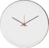 reloj de pared promocional redondo, base de pl?stico, arillo redondo, mecanismo de cuarzo, cristal protector, caratula de estireno 24 cm,di?metro cuerpo:28.8, ?rea para impresi?n.