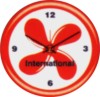 reloj de pared promocional redondo, base de pl?stico, arillo redondo, mecanismo de cuarzo, cristal protector, caratula de estireno 24 cm,di?metro cuerpo:28.8, ?rea para impresi?n.