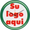 reloj de pared promocional redondo, base de pl?stico, arillo redondo, mecanismo de cuarzo, cristal protector, caratula de estireno 24 cm,di?metro cuerpo:28.8, ?rea para impresi?n.