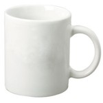 taza blanca cer?mica tipo tarro, impresas en serigraf?a, Capacidad: 11 oz. - 330 ml. taza publicitaria promocional con su logotipo impreso
