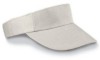 visera promocional (viseras publicitarias) de gabardina, color blanco, broche de seguridad de pl?stico