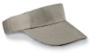 visera promocional (viseras publicitarias) de gabardina, color gris, broche de seguridad de pl?stico