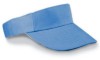 visera promocional (viseras publicitarias) de gabardina, color azul rey, broche de seguridad de pl?stico