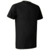 playera cuello redondo peso medio impresi?n en serigraf?a en frente y espalda color negro.