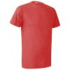 playera cuello redondo peso medio impresin en serigrafa en frente y espalda color rojo.