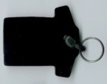 llavero promocional en forma de camiseta; suela eva (foami) espum?n con portavin vinilo (vinyl) tipo sandwich, caras frontales brillantes, argollas sujetador en pl?stico negro desmontable, las caras frontales las tenemos en existencias solo en color blanco, si usted la requ