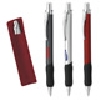 bol?grafo promocional (plumas publicitarias) (promotional pens) master, met?lico con terminado mate, con grip. Colores: rojo, negro y plata