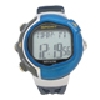 reloj de pulso promocional (relojes publicitarios de pulso) digital, caja met?lica con pl?stico, alarma, fechador, luz, sensor para medir la frecuencia cardiaca, resistente al agua 5 atm, colores: azul, rojo y amarillo. Incluye estuche de pl?stico individual.