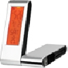 Multiconector de pl?stico, 3 dispositivos de usb, termometro, calendario, reloj y alarma