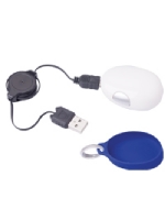 Mouse pad ?ptico con cable retr?ctil