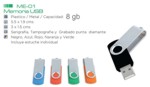 memoria USB, USB Memory, unidad de almacenamiento porttil removible, de 8 gb., Memoria de 8 gb giratoria, incluye estuche individual de plstico y colgante. (productos publicitarios promocionales electrnicos y de computacin, regalos con publicidad para computadoras y equipos digitales)