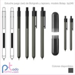 Set Bolap. Bol?grafo de lujo para grabar su logotipo.