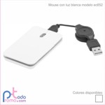 Mouse con luz blanca. PRECIO de PROMOCIN, verificar EXISTENCIAS, prximo a AGOTARSE.