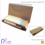 Set estuche de escritorio cart?n