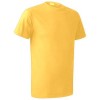 playera cuello redondo peso completo impresi?n en serigraf?a en frente y espalda color amarillo mango.