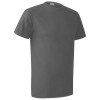 playera cuello redondo peso completo impresi?n en serigraf?a en frente y espalda color gris jaspe
