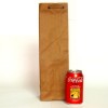 bolsa papel kraft natural con asas (caf?) de 80grs./m2. Medidas: 11 cm. de ancho, 37 cm. de alto y 8 cm. de fuelle
